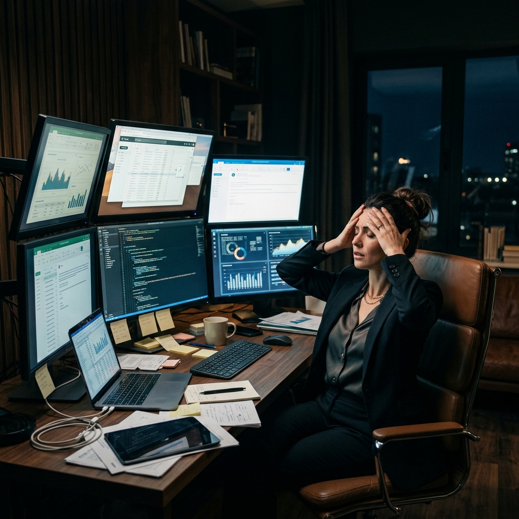 Frustrated business owner